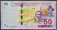 Load image into Gallery viewer, Bolivia 50 Bolivianos Banknote
