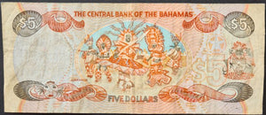 Bahamas 5 Dollars Banknote