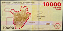 Load image into Gallery viewer, Burundi 10,000 Francs Banknote
