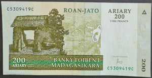 Madagascar 200 Ariary Banknote