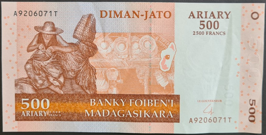 Madagascar 500 Ariary Banknote