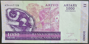 Madagascar 1,000 Ariary Banknote