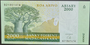 Madagascar 2,000 Ariary Banknote