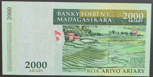 Madagascar 2,000 Ariary Banknote