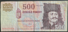 Load image into Gallery viewer, Hungary 500 Forint Banknote
