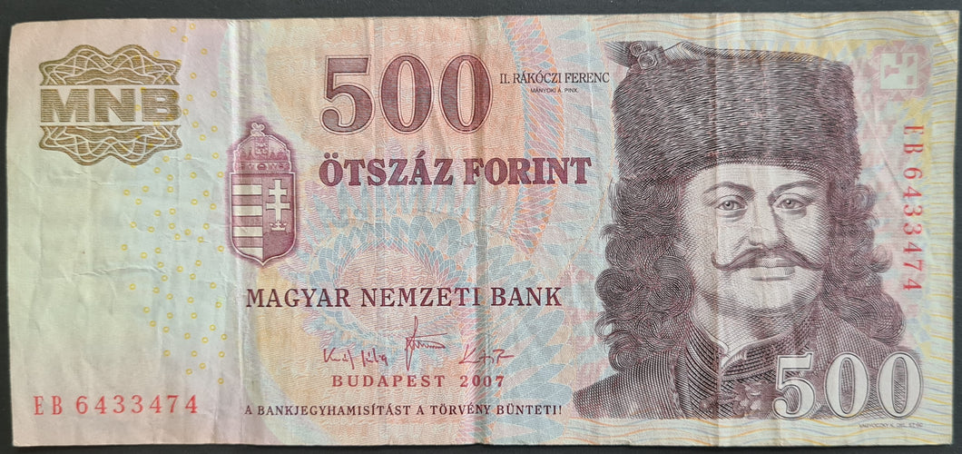 Hungary 500 Forint Banknote