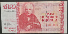 Load image into Gallery viewer, Iceland 500 Kronur Banknote
