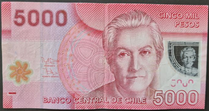 Chile 5,000 Pesos Banknote