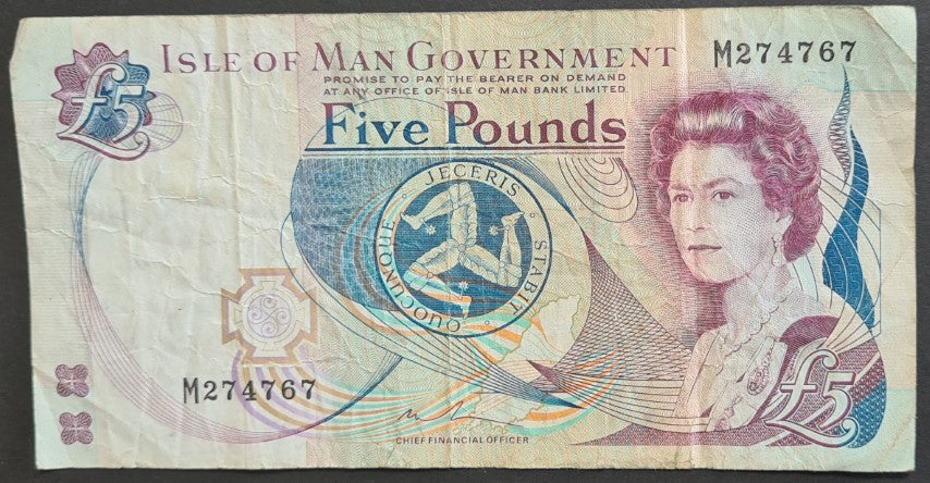 Isle of Man 5 Pound Banknote