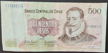 Load image into Gallery viewer, Chile 500 Pesos Banknote
