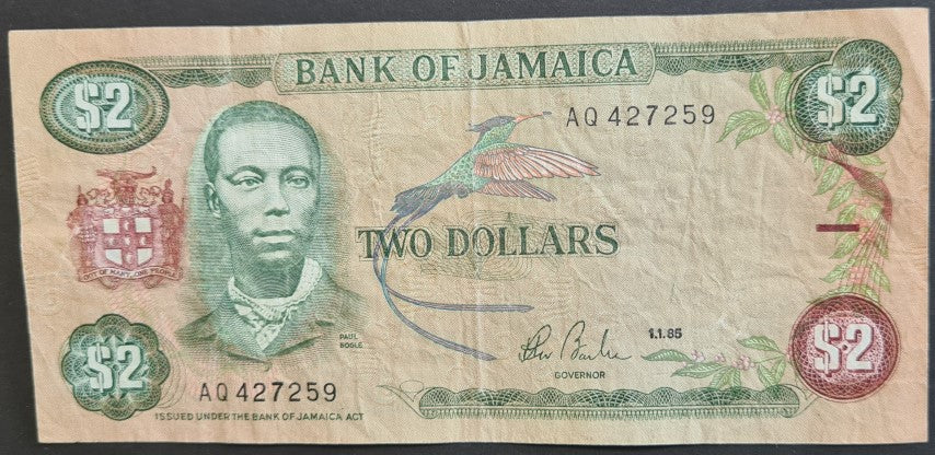 Jamaica 2 Dollars Banknote