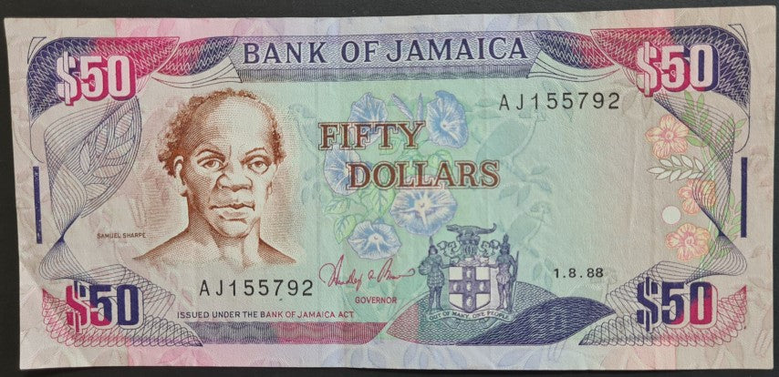 Jamaica 50 Dollars Banknote