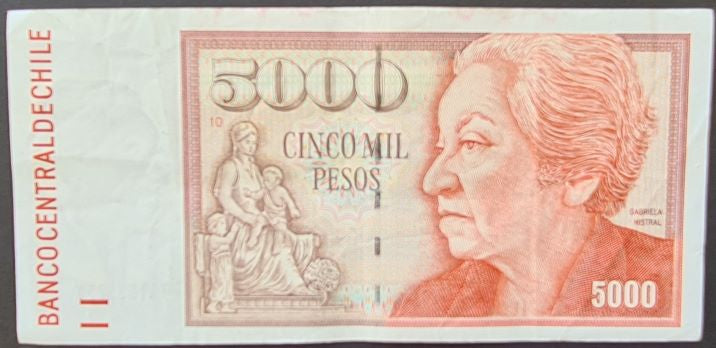 Chile 5,000 Pesos Banknote