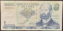 Load image into Gallery viewer, Chile 10,000 Pesos Banknote
