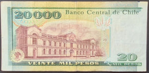 Chile 20,000 Pesos Banknote