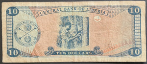 Liberia 10 Dollars Banknote