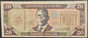 Liberia 20 Dollars Banknote