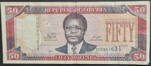 Liberia 50 Dollars Banknote