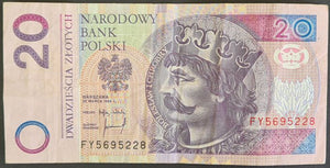 Poland 20 Zloty Banknote