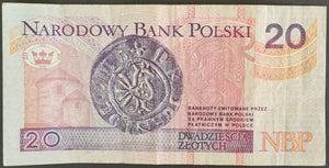 Poland 20 Zloty Banknote