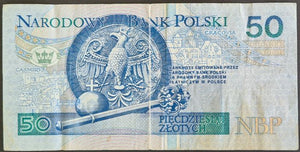 Poland 50 Zloty Banknote