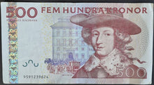 Load image into Gallery viewer, Sweden 500 Kronor Banknote
