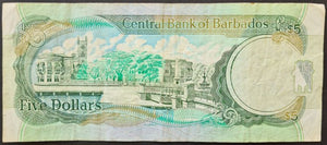 Barbados 5 Dollars Banknote