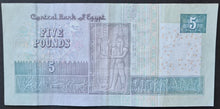 Load image into Gallery viewer, Egypt 5 Pounds Banknote
