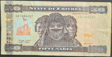 Load image into Gallery viewer, Eritrea 50 Nakfa Banknote
