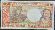 Load image into Gallery viewer, French Polynesia 1,000 Francs Banknote
