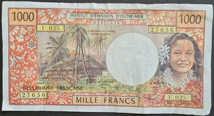 French Polynesia 1,000 Francs Banknote