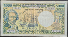 Load image into Gallery viewer, French Polynesia 5,000 Francs Banknote
