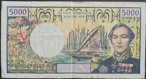 French Polynesia 5,000 Francs Banknote